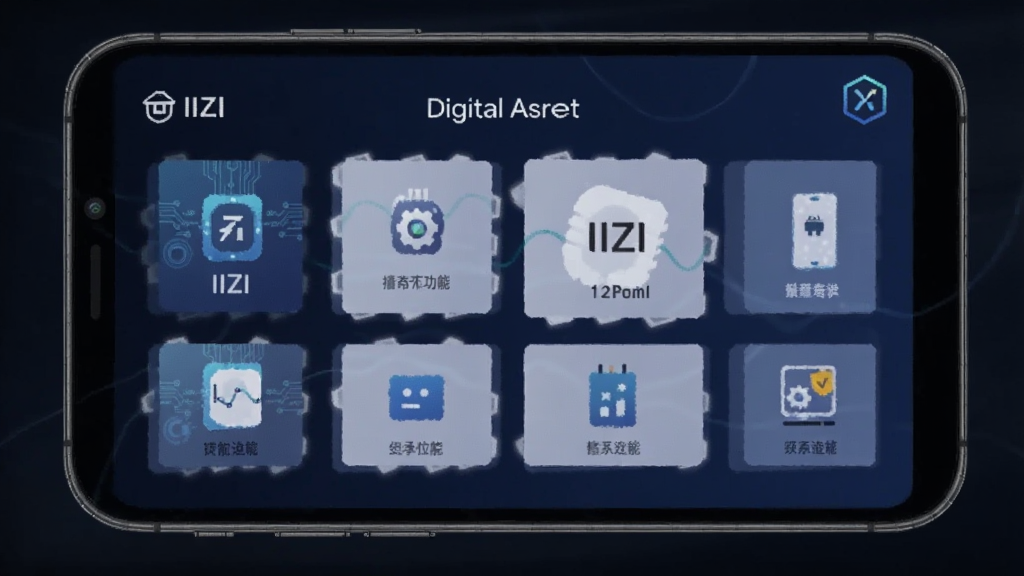 IIZI 安卓版 功能界面 数字资产