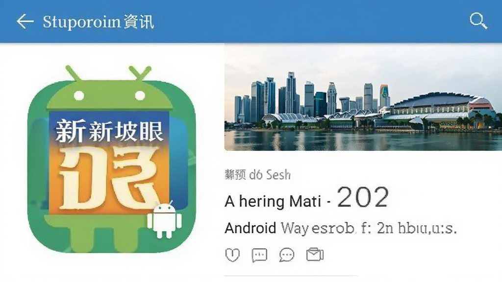 新加坡眼 安卓版 资讯应用界面