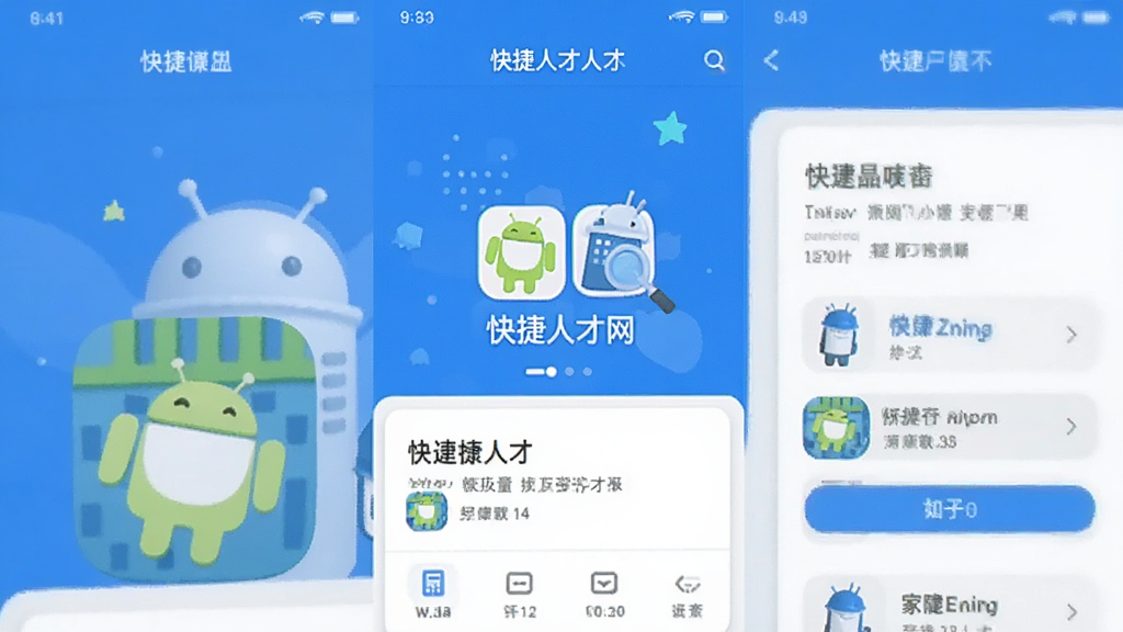 快捷人才网 安卓版 应用界面