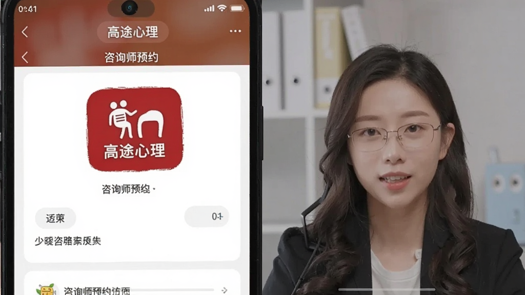 高途心理 安卓版 咨询师预约界面 功能截图