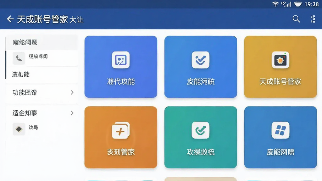 天成账号管家 功能界面 安卓版 截图