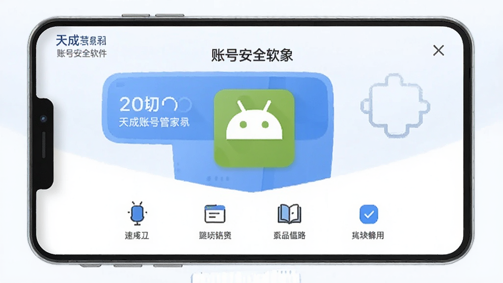 天成账号管家 安卓版 账号安全软件 功能界面