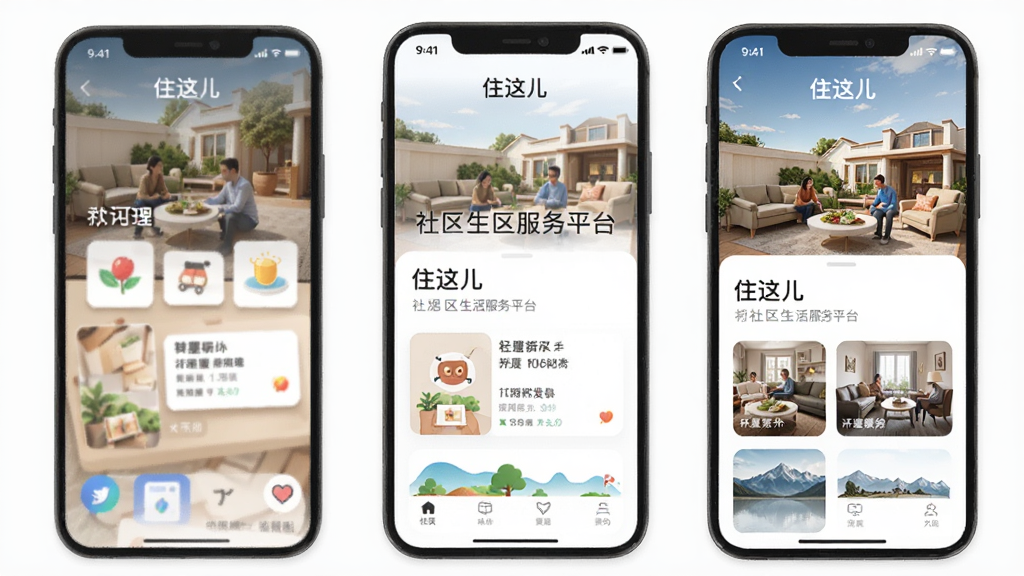 住这儿app安卓版 社区生活服务平台界面
