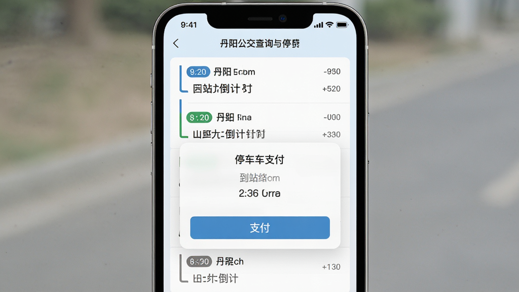 �ҵĵ���������ѯ��ͣ���ɷѹ��ܽ��棬�ֻ���Ļ��ʾ������·�б���ͣ��֧������������Ϊ�ֻ�������ͼ���������·������Ű���ֱ�ۣ����Ϊ��ˬǳɫϵ�ƶ�����ƣ�ϸ�ڰ�����·��š���վ����ʱ��֧����ť�����ʸ���ɾ��޶���Ԫ��