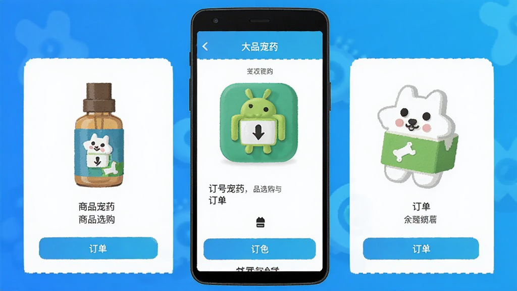 1号宠药 安卓版 商品选购与订单页面