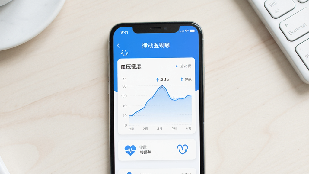 �ֻ���Ļչʾ�ɶ�ҽ��Ӧ�õĽ������ݵ���ҳ�棬���������£�����ɫ����Ѫѹ����ͼ������������Ϊ�ɾ���ǳɫ���棬����ͻ��Ӧ�ý��棬���־��У�����ִ���Լ��ϸ�����������ʸ��壬�ɾ��޶���Ԫ��
