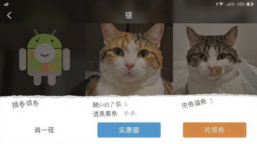 实惠猫安卓版查券领券操作界面截图
