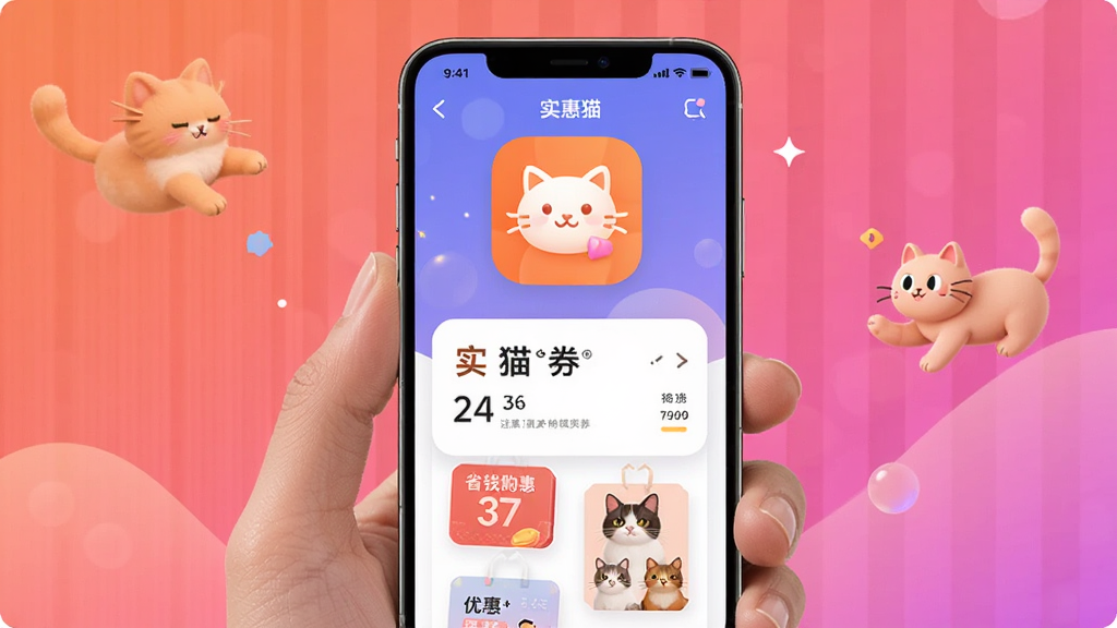 实惠猫APP省钱购物优惠券软件配图