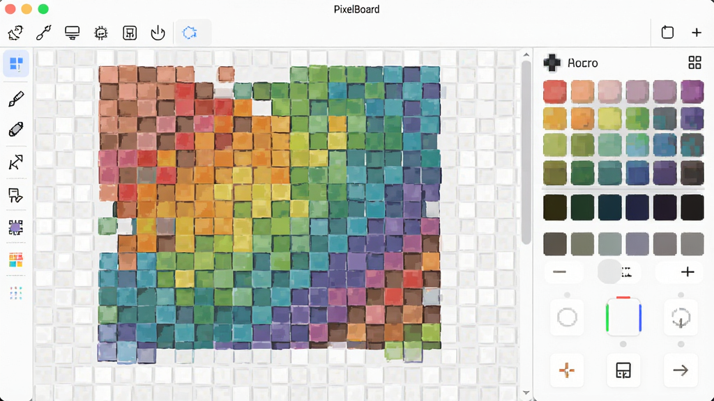 PixelBoard ��������չʾ������Ϊ�������ػ������ɫ��壬���ּ����У��Ű����������Ϊ��ˬ��ƽ����ϸ�ڰ�����ɫ���ط����빤����ͼ�꣬���ʸɾ����壬�޶���Ԫ��