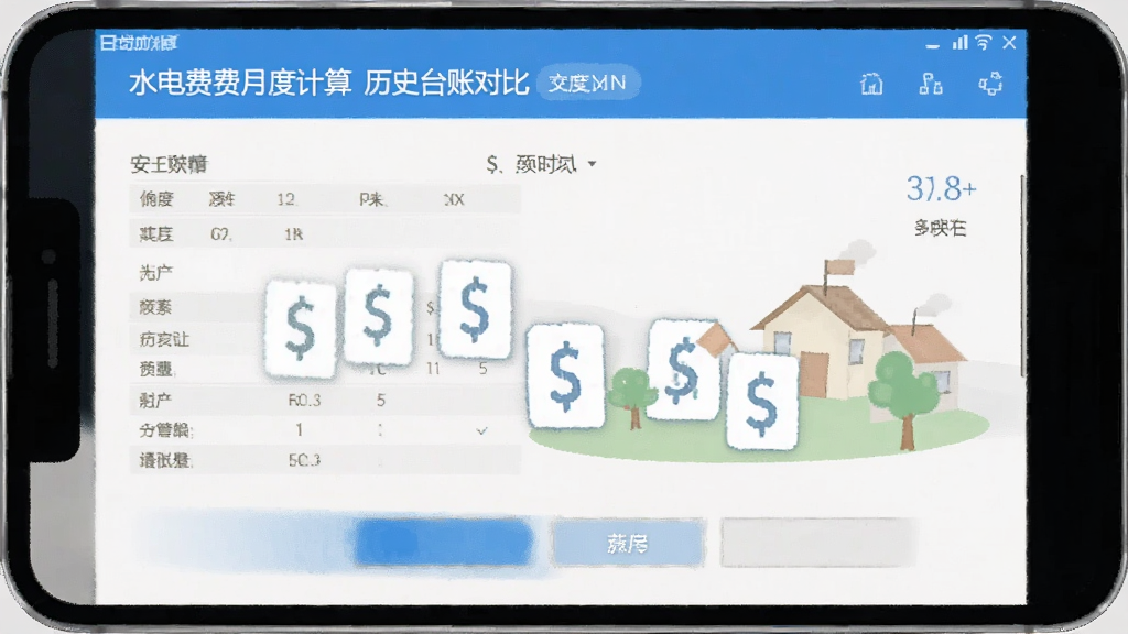 水电费月度计算 历史台账对比 安卓版
