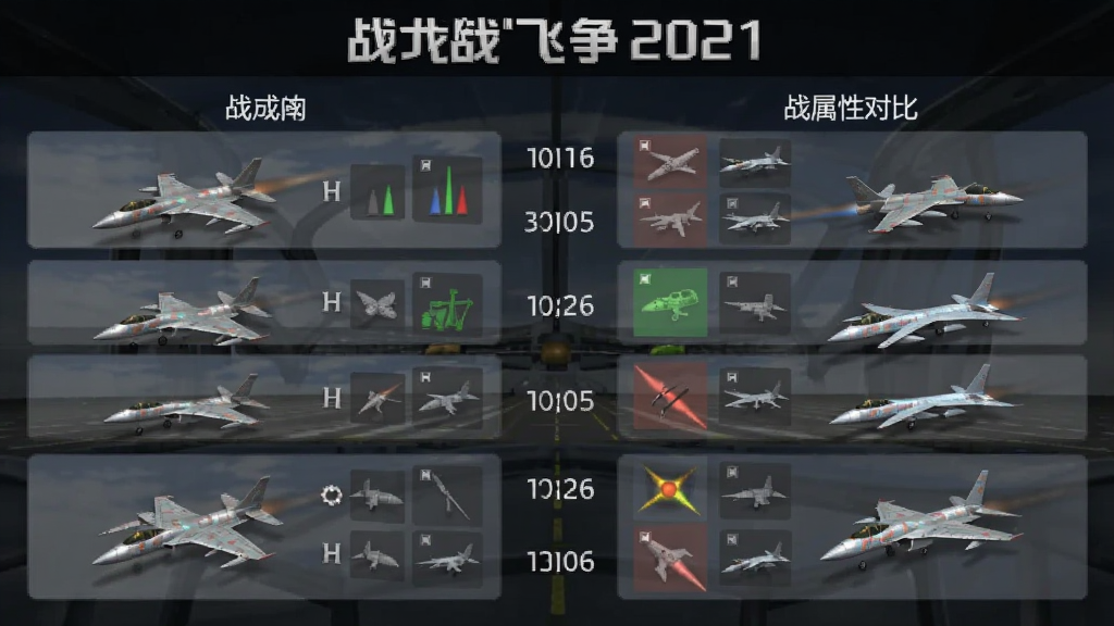 �ִ��ɻ�ս��2021 ս�����ԶԱ�ͼ ��׿��