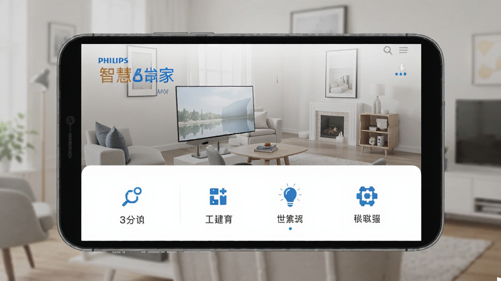 飞利浦智慧家App界面功能展示图