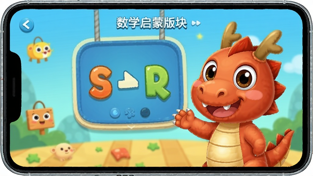 小伴龙玩数学 安卓版 数学启蒙版块界面
