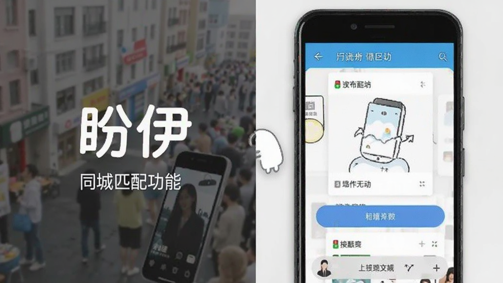 盼伊 同城匹配功能 安卓版界面