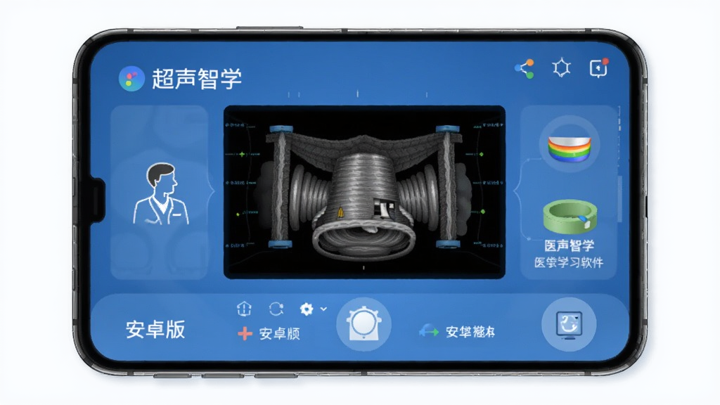 超声智学 安卓版 医学超声学习软件 界面预览