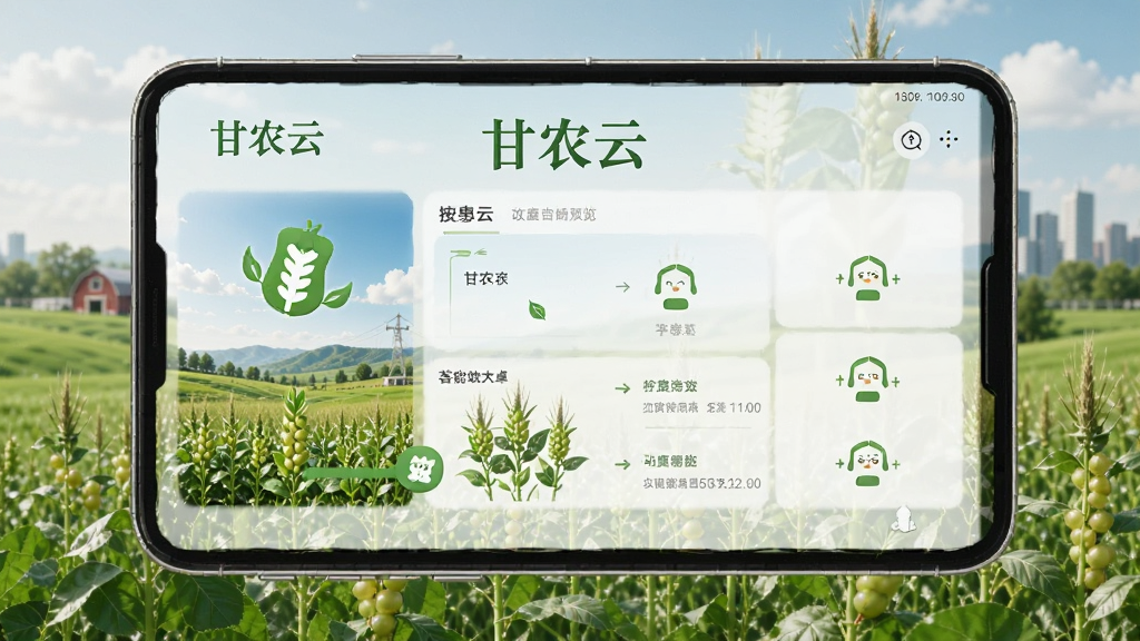 甘农云安卓版功能界面预览图