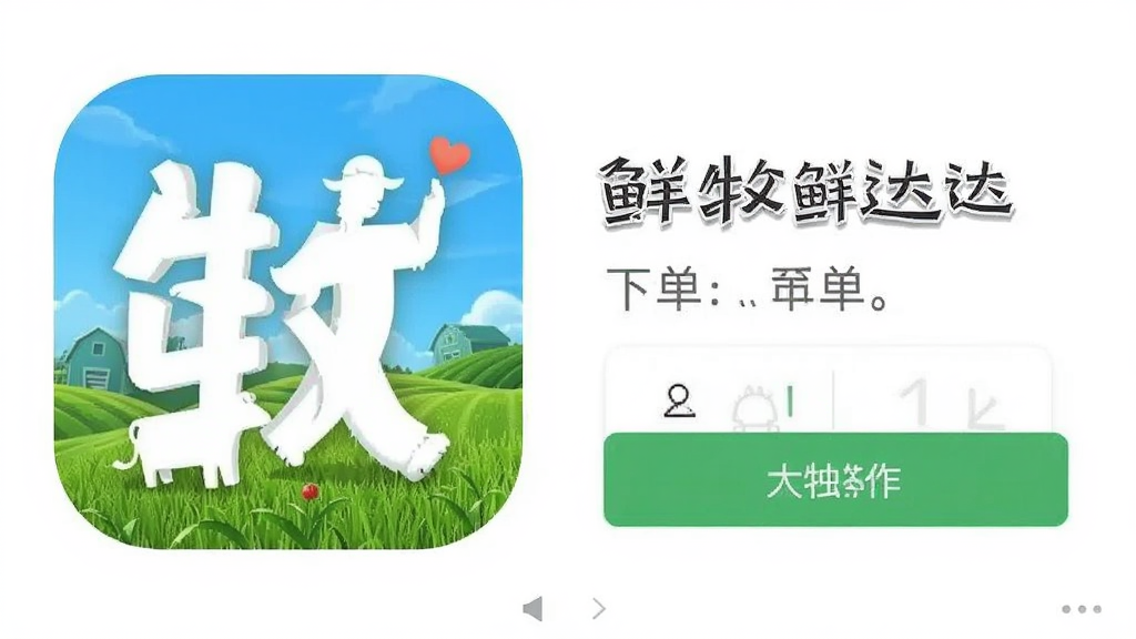 鲜牧鲜达App 安卓版 下单操作界面