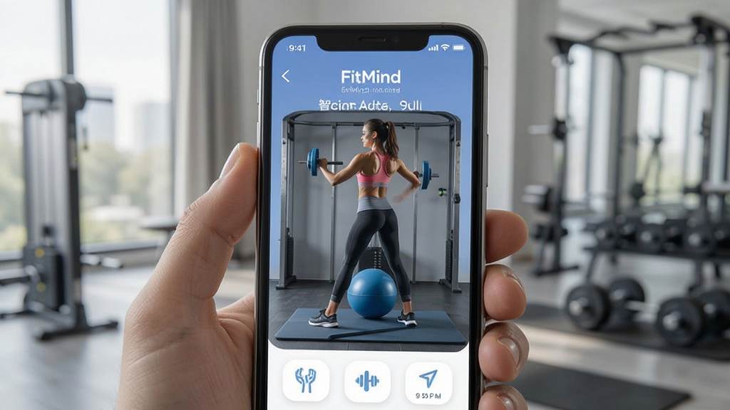 FitMind 智能健身应用界面展示