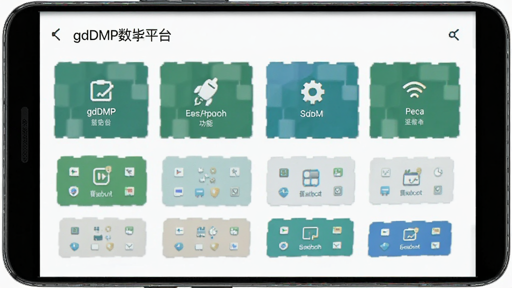 gdDMP数智平台 安卓版 功能操作界面