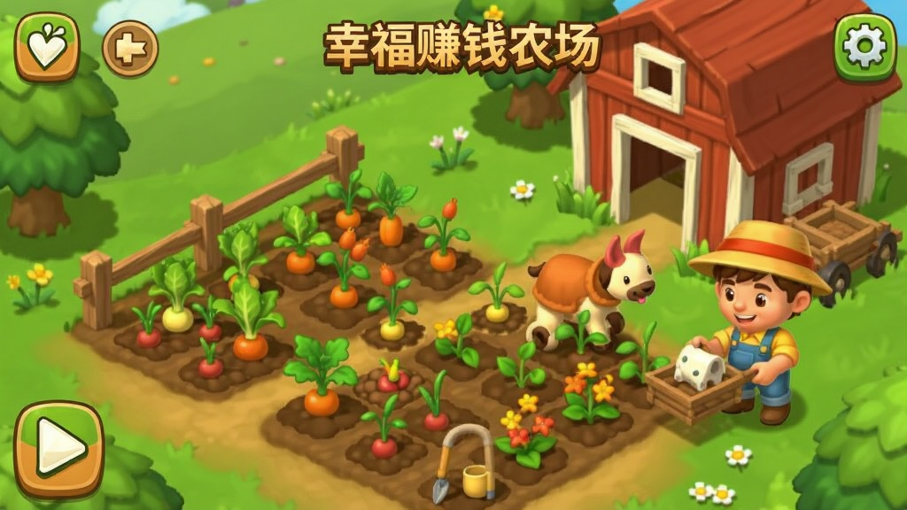我的幸福农场 安卓版 种菜赚钱游戏 菜园经营 截图