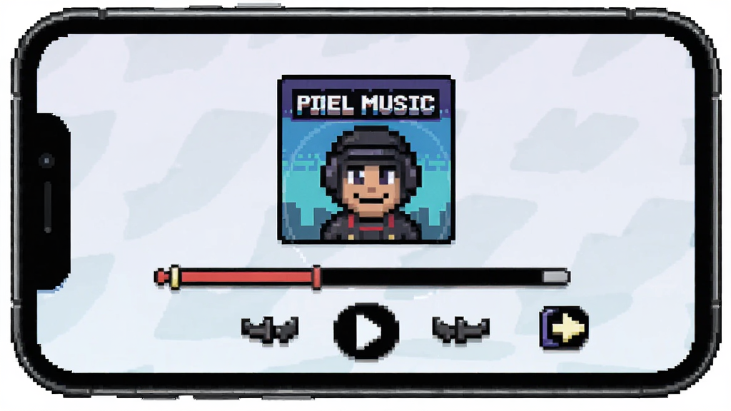 Pixel Music ���Ž��棬���ط�񲥷ſ�������ר��������У��������벥�Ű�ť�������������壬�ֻ���Ļ��д���ɾ����ʣ��޶���Ԫ��
