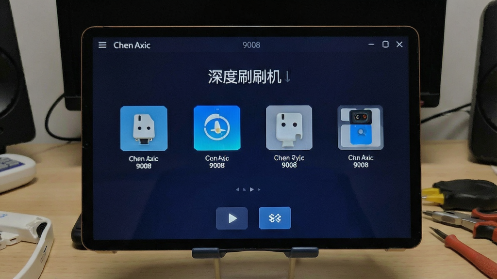 ChenAxic 9008 深度刷机 操作界面图