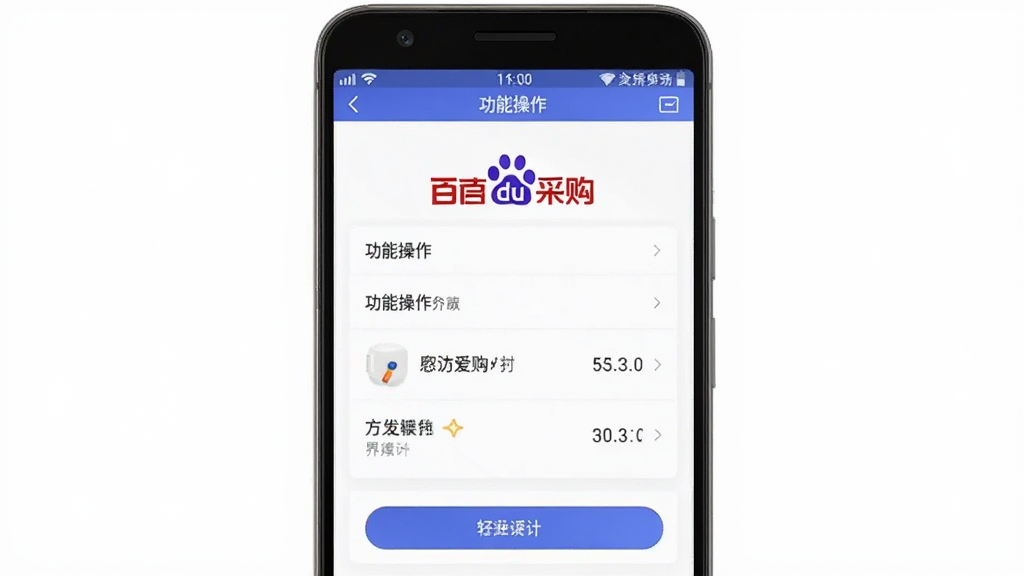 百度爱采购 功能操作 界面 安卓版