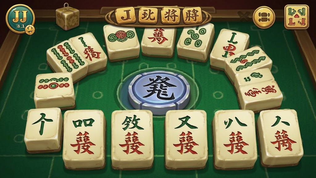 JJ麻将 安卓版 游戏界面