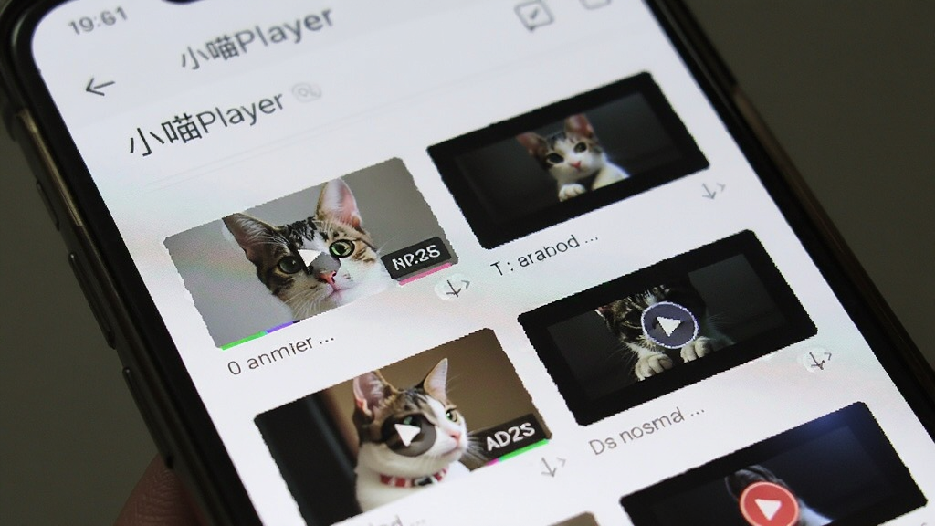 小喵Player最近播放记录页面展示多条视频与音频记录列表,主体为手机屏幕特写,布局纵向排列,排版整齐,风格清新浅色,细节包含时间标签与文件缩略图,画质清晰,干净,无多余元素