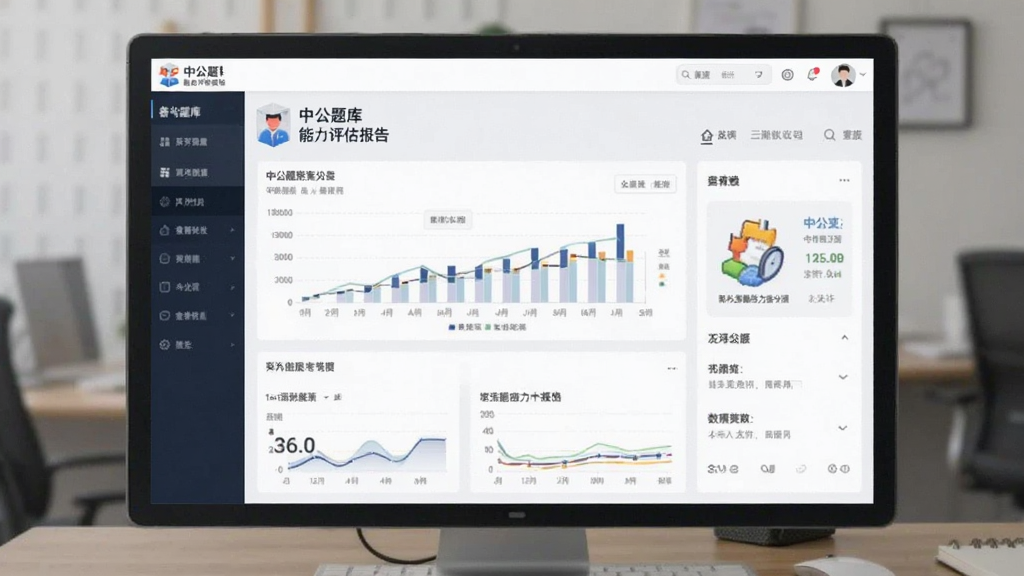 中公题库能力评估报告 备考数据界面