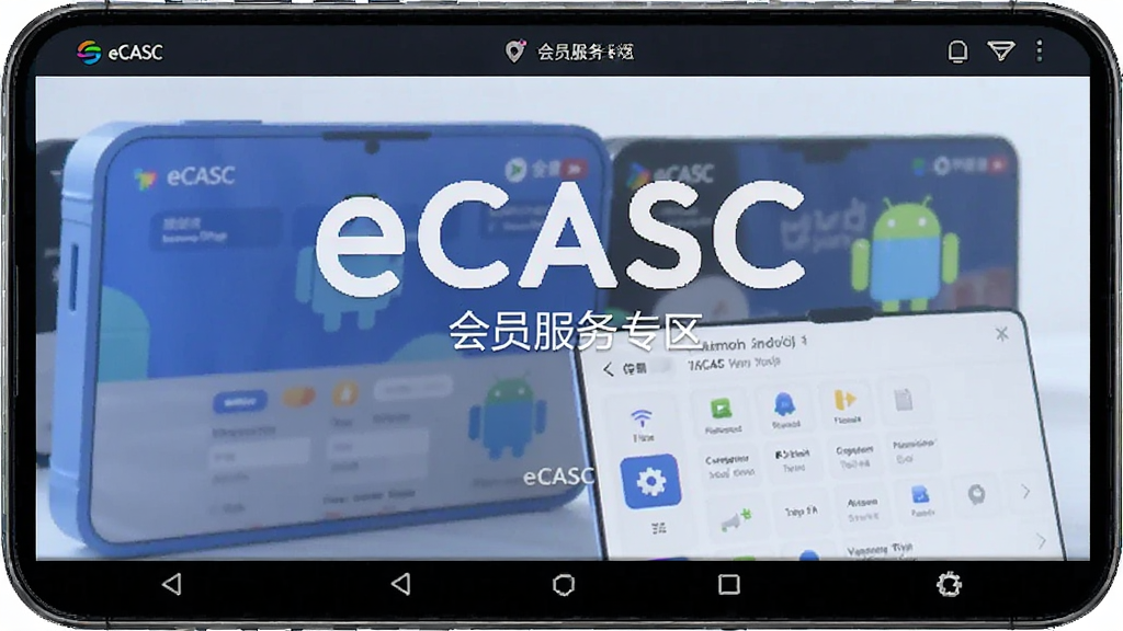 eCASC 安卓版 会员服务专区界面