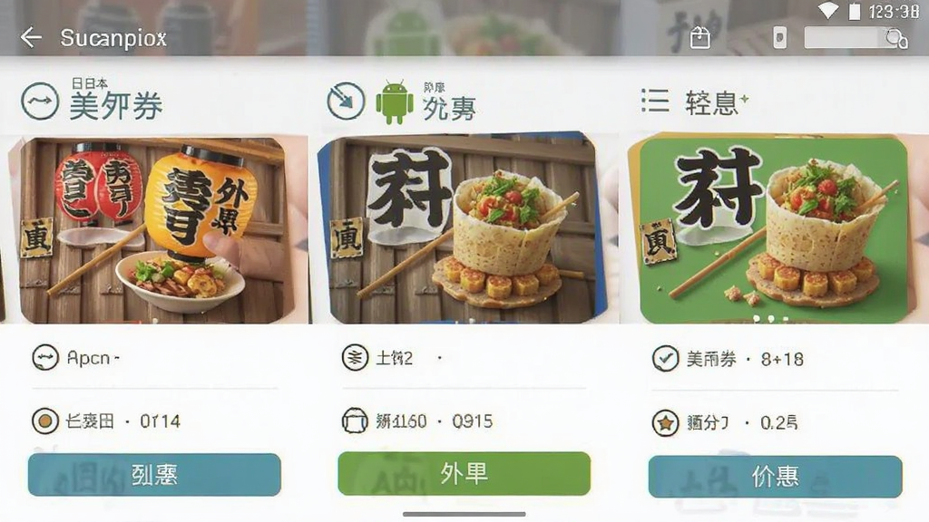 美日券 安卓版 外卖优惠软件 界面截图