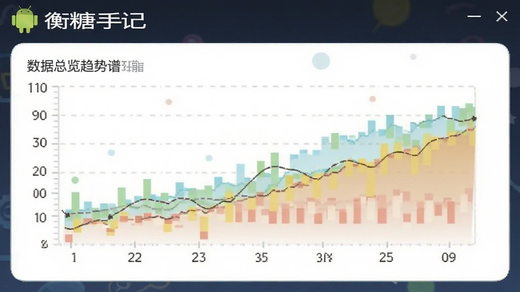 衡糖手记 安卓版 数据总览趋势图谱 功能界面