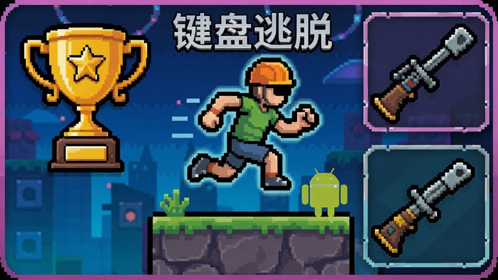键盘逃脱跑酷 安卓版 奖杯与武器