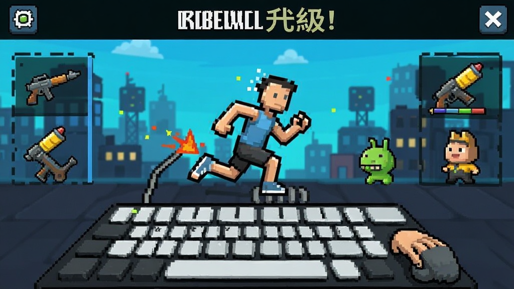 键盘逃脱跑酷 安卓版 武器升级界面