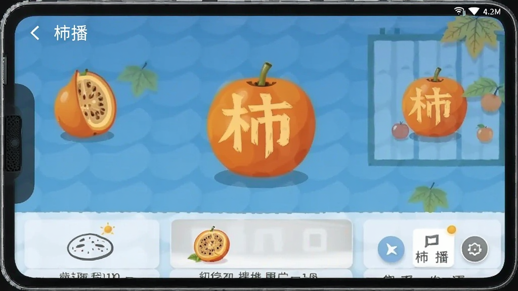 柿播 功能界面 安卓版