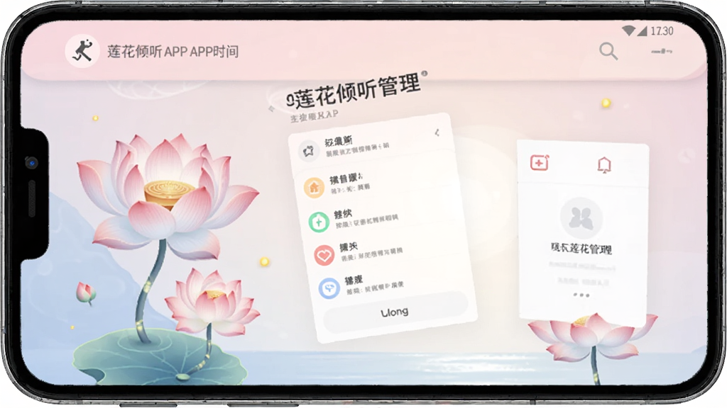 莲花倾听APP心理时间管理界面 安卓版