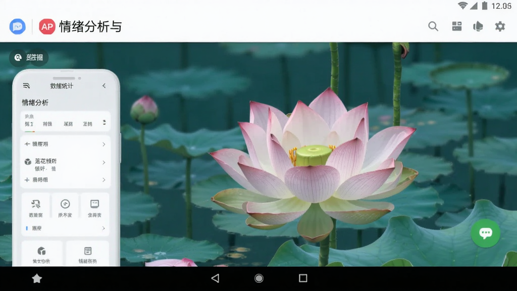 莲花倾听APP数据统计与情绪分析页面 安卓版