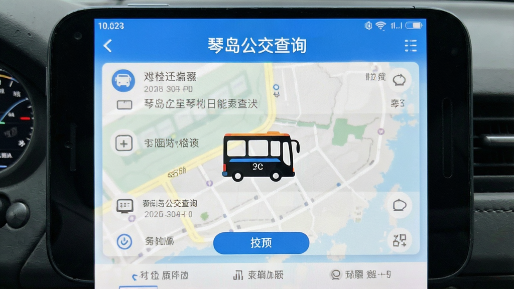 琴岛公交查询 安卓版 实时公交查询界面