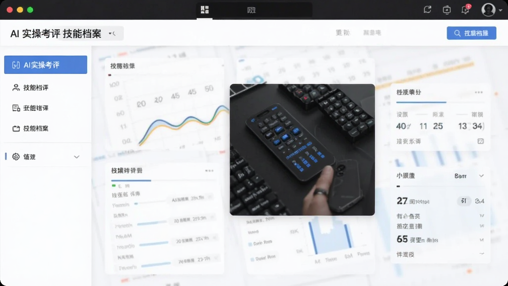AI实操考评 技能档案 功能界面