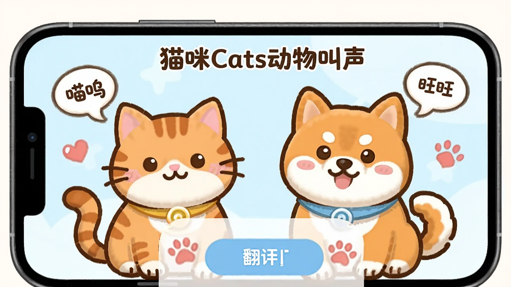 �������ơ�è��Cats���������������һֻ��ͨ��è��һֻ��ͨ��Ȯ���������ֻ���Ļǰ������Ϊ�ֻ��������չʾ�������뷭�밴ť���Ű��Ϸ������·�����ͼ�꣬���ΪQ������ϵ��ͨ��ϸ�ڰ����������ݡ��������ݡ����ĺ�Сצ��Ԫ�أ����������ɾ��޶���Ԫ��