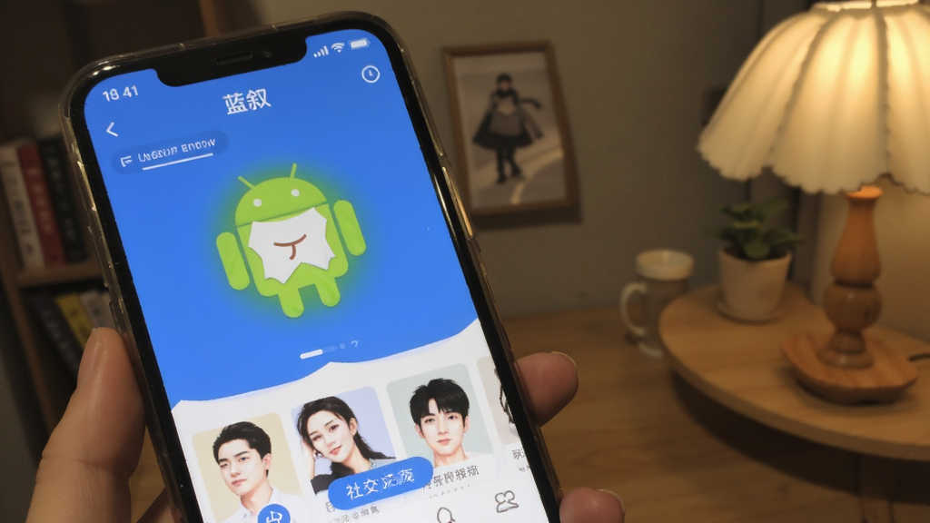 蓝叙 安卓版 社交交友软件界面