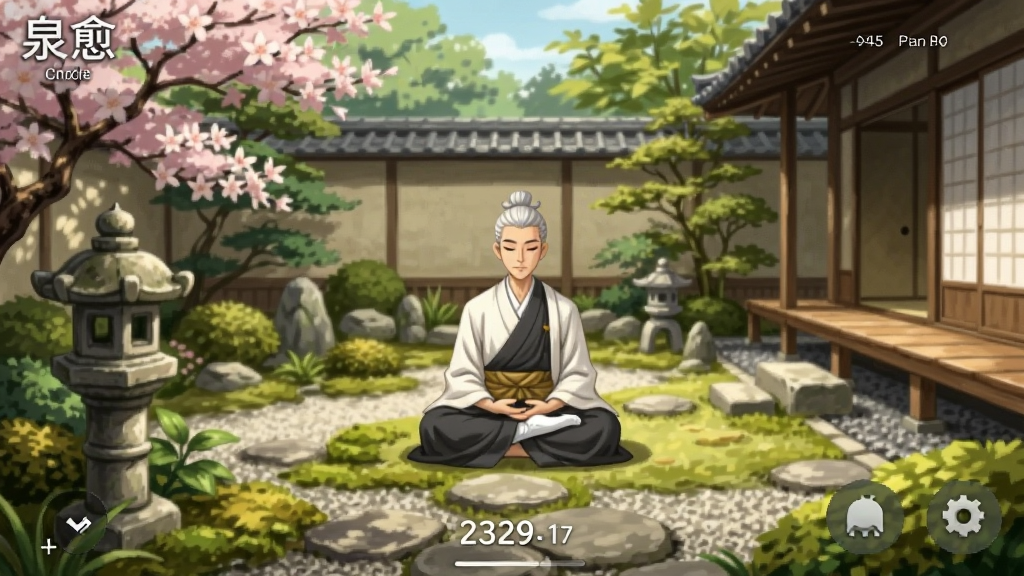 泉愈 安卓版 庭院布置与禅坐玩法截图