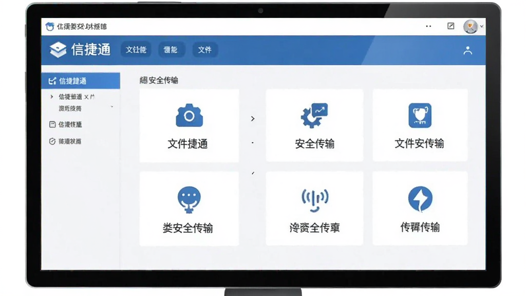 信捷通 文件安全传输 功能界面