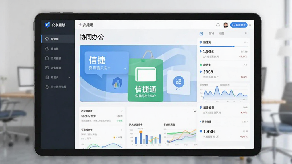 信捷通 安卓版 协同办公软件界面