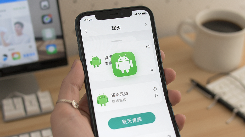 悦同频 安卓版 聊天功能操作界面