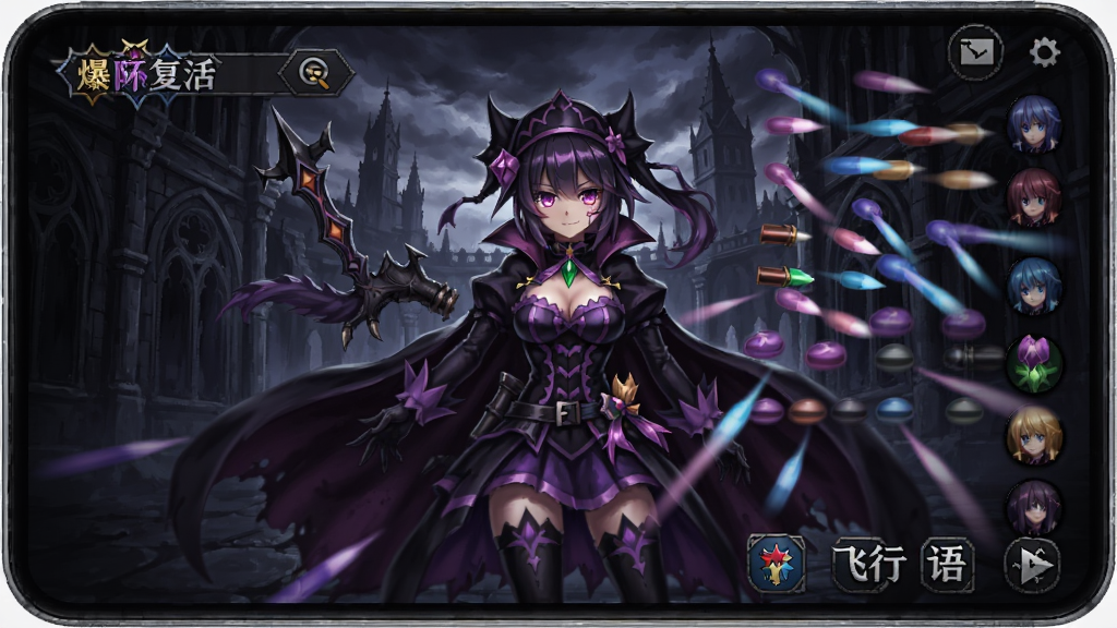 爆裂魔女-情怀复活 飞行射击弹幕手游 黑暗哥特画面 魔女觉醒 弹幕构筑 夜莺语