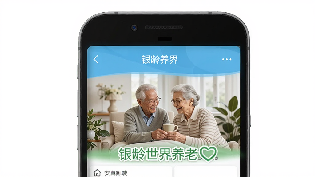 银龄世界养老 安卓版 智慧养老应用界面