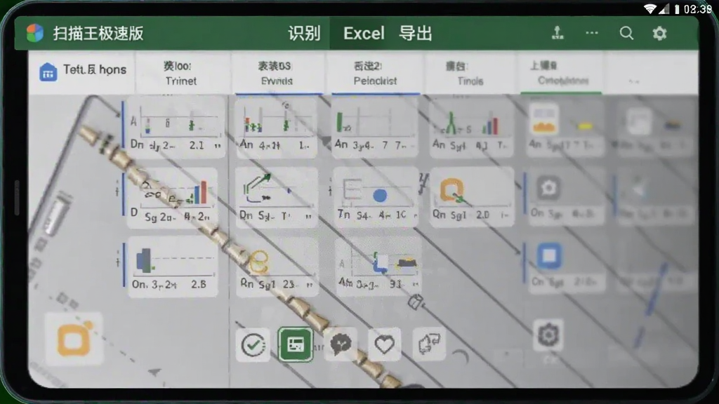 扫描王极速版 表格识别 Excel 导出 操作截图 安卓版