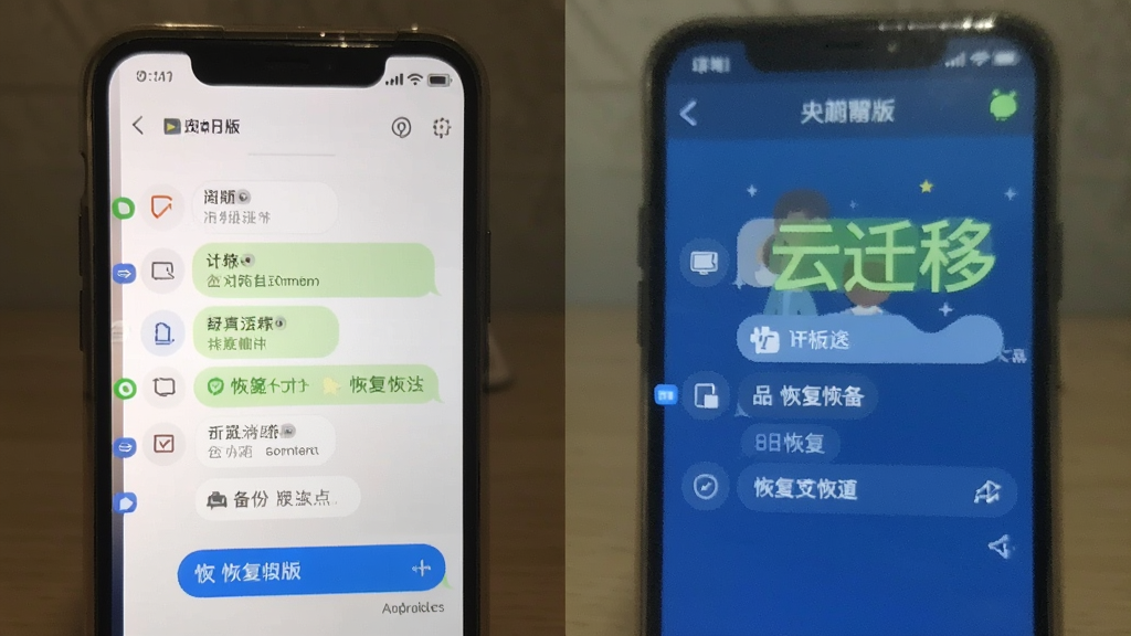 聊天记录备份云迁移 安卓版 恢复界面